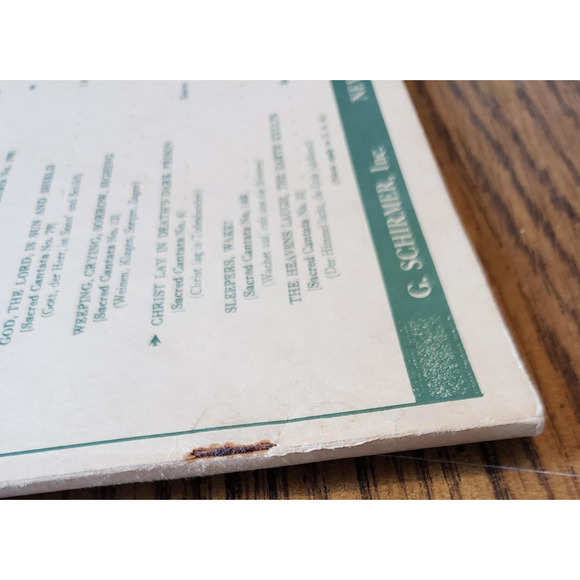 J.S. Bach Choral Works Songbook G Schirmer New York Mass B Minor - Picture 7 of 9